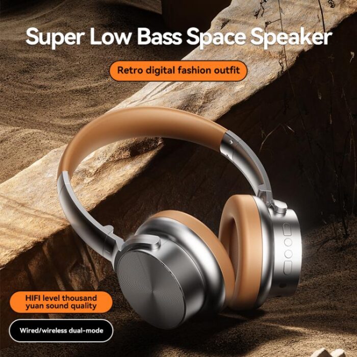 A53 Retro Metal ANC Bluetooth Headphones, Foldable, Bluetooth 5.3 - Image 3