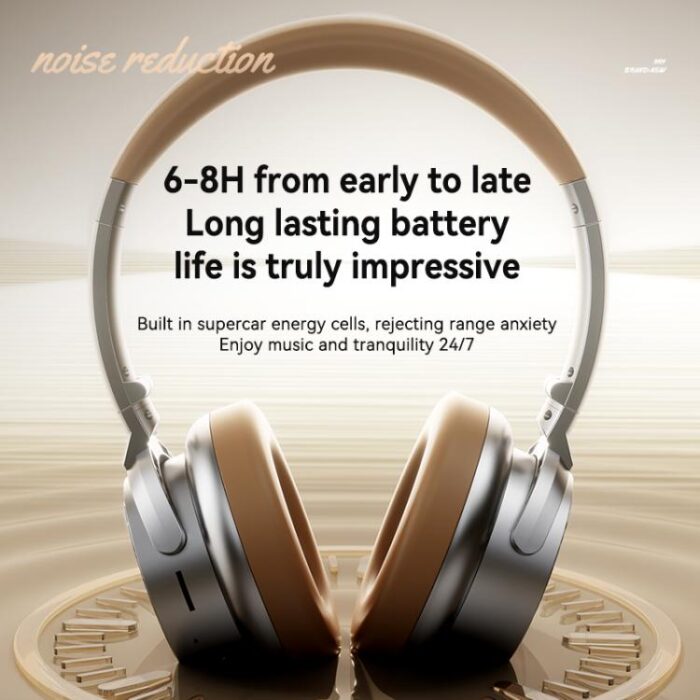 A53 Retro Metal ANC Bluetooth Headphones, Foldable, Bluetooth 5.3 - Image 5