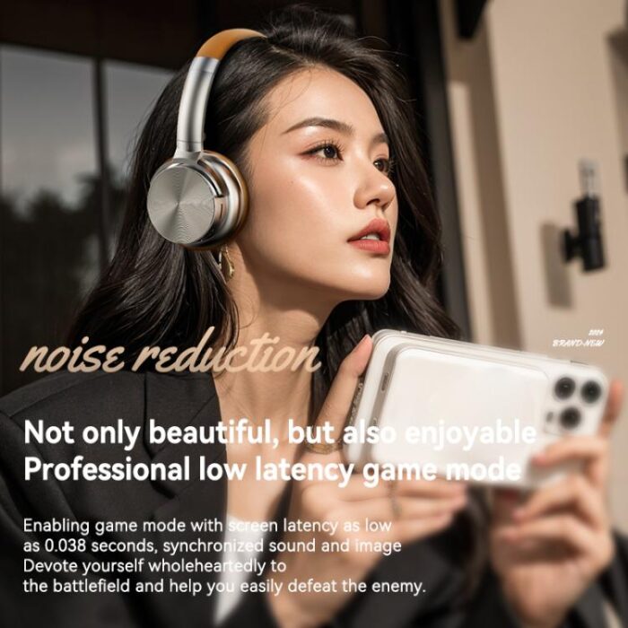 A53 Retro Metal ANC Bluetooth Headphones, Foldable, Bluetooth 5.3 - Image 6