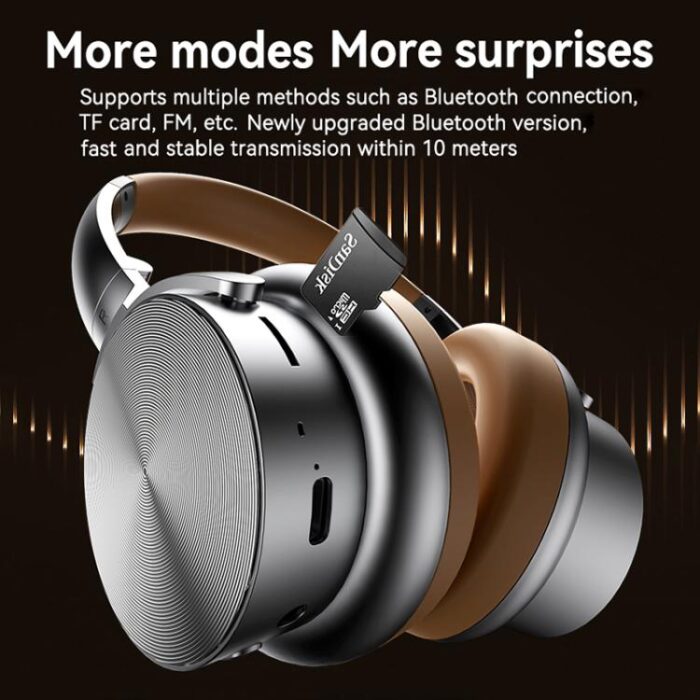 A53 Retro Metal ANC Bluetooth Headphones, Foldable, Bluetooth 5.3 - Image 7
