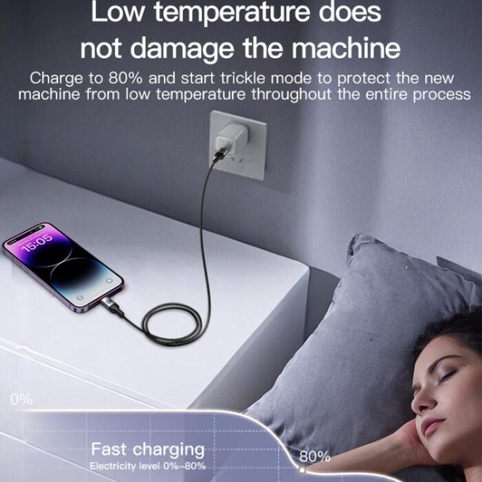 Yesido CA129L USB to Lightning Charging Cable, 1.2 m, 2.4A - Image 7