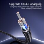 Yesido CA130L USB to Lightning Charging Cable, 2 m, 2.4A - Image 3