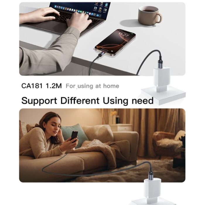 Yesido CA181 PD 60W USB-C to USB-C Charging Cable, 1.2m - Image 11