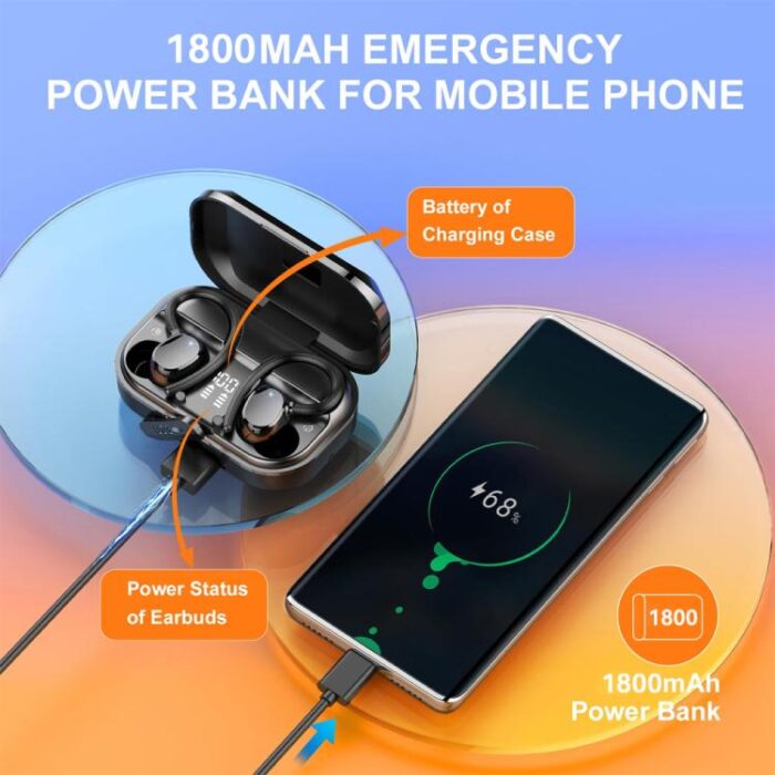 Q31 Ear-Hook ENC Wireless Earbuds, 7h Music, Bluetooth 5.2 - Image 5