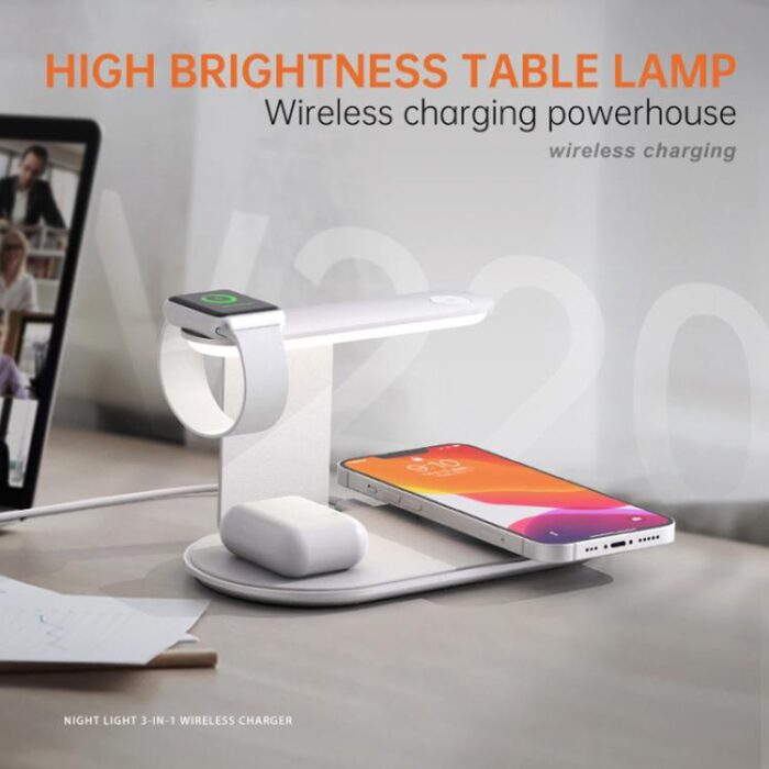 V2206 3-in-1 15W Wireless Charger with Night Light - Image 3