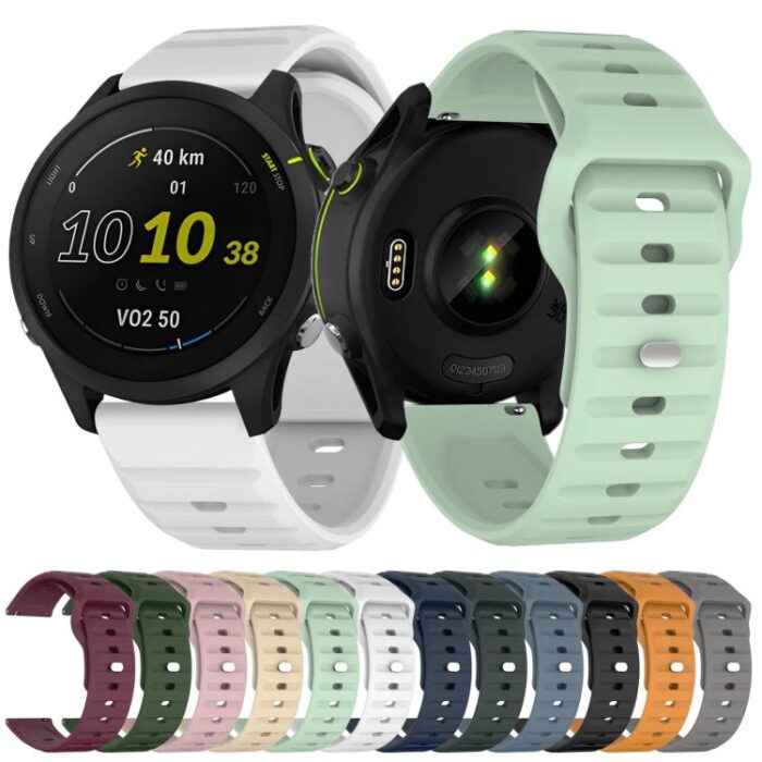 Kalebol Wave Pattern Silicone Watch Strap, 20mm / 22mm - Image 5