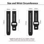 Kalebol Wave Pattern Silicone Watch Strap, 20mm / 22mm - Image 6