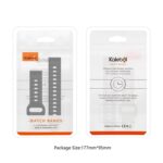 Kalebol Wave Pattern Silicone Watch Strap, 20mm / 22mm - Image 8