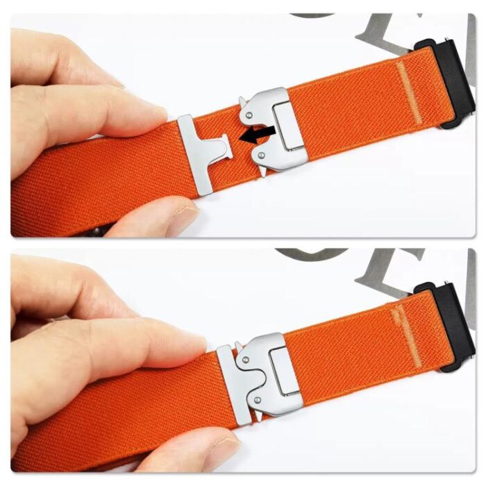 Parachute Buckle Elastic Nylon Watch Band, 20mm, 22mm - Image 6