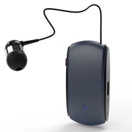 K68 Collar Clip Single-Ear Bluetooth Headset, Meeting Recording, 12h