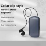 K68 Collar Clip Single-Ear Bluetooth Headset, Meeting Recording, 12h - Image 3