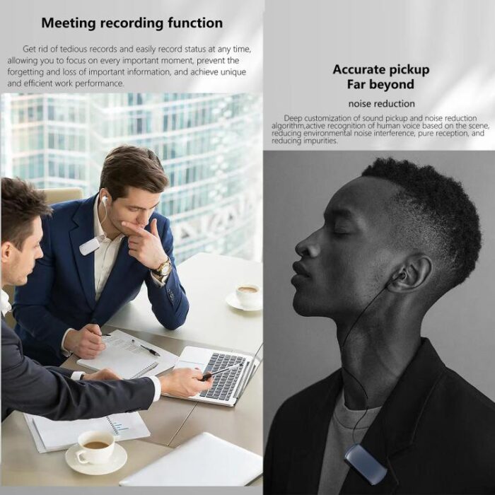 K68 Collar Clip Single-Ear Bluetooth Headset, Meeting Recording, 12h - Image 8