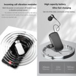 K68 Collar Clip Single-Ear Bluetooth Headset, Meeting Recording, 12h - Image 9