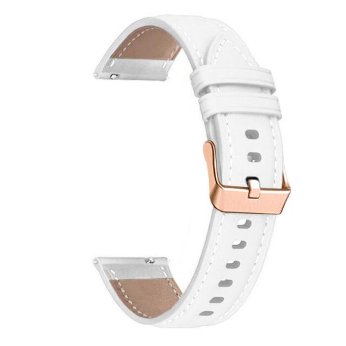 Leather Watch Strap with Rose Gold Buckle, 18mm / 20mm - Image 2