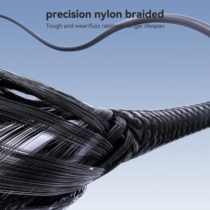 JOYROOM S-A28 Braided Fast Charging Cable, 1 m, USB-C or Lightning - Image 5