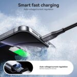 JOYROOM S-A28 Braided Fast Charging Cable, 1 m, USB-C or Lightning - Image 6