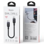Yesido 60W USB-C to USB-C Braided Cable, 0.3 m to 3 m - Image 11