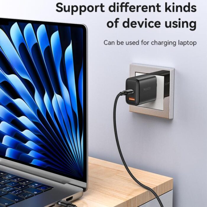 Yesido 60W USB-C to USB-C Braided Cable, 0.3 m to 3 m - Image 6