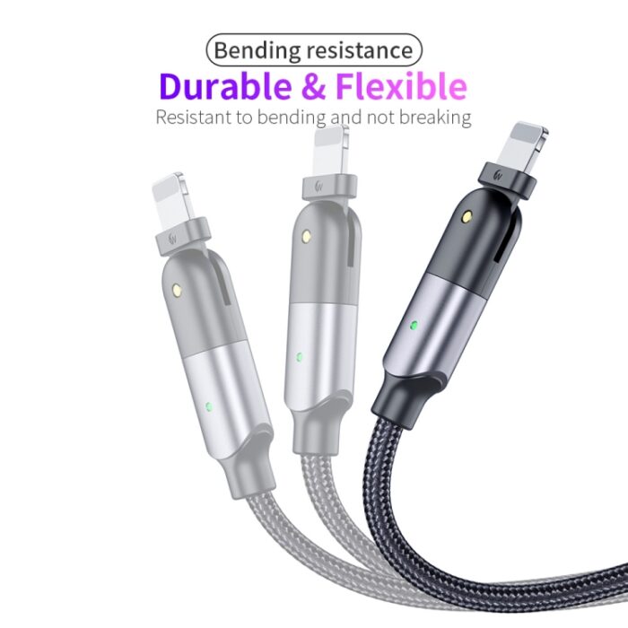 Right-Angle Lightning Charging Cable, 180-Degree Rotating, 1.2 m or 2 m - Image 12
