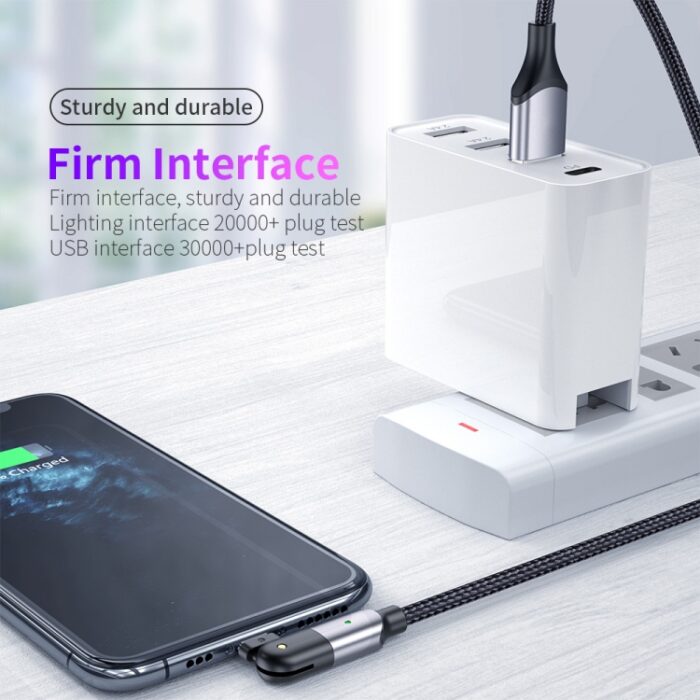 Right-Angle Lightning Charging Cable, 180-Degree Rotating, 1.2 m or 2 m - Image 13