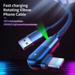 Right-Angle Lightning Charging Cable, 180-Degree Rotating, 1.2 m or 2 m - Image 4