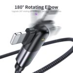 Right-Angle Lightning Charging Cable, 180-Degree Rotating, 1.2 m or 2 m - Image 5