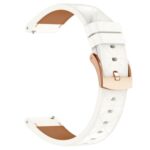 Square Leather Watch Strap with Rose Gold Buckle, 18mm / 20mm - Image 2