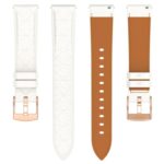 Square Leather Watch Strap with Rose Gold Buckle, 18mm / 20mm - Image 3