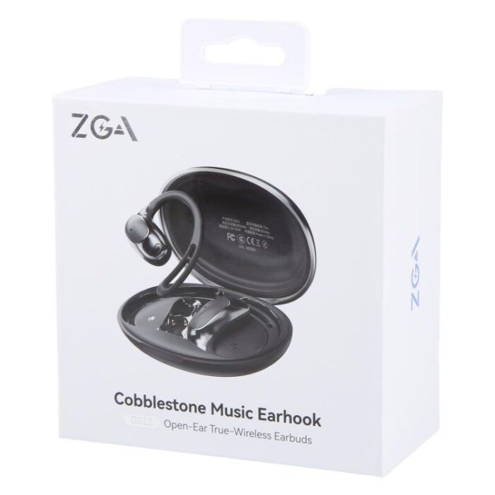 ZGA GS22 Pebble Open-Ear Wireless Earbuds, Ear Hook, 6h Playback - Image 2