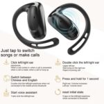 ZGA GS22 Pebble Open-Ear Wireless Earbuds, Ear Hook, 6h Playback - Image 4