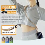WK WDC-70 65W USB-C Lanyard Cable, 1.6 m - Image 7