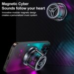 Yesido YSW32 Magnetic Mini Speaker and Phone Stand, RGB, TWS - Image 2