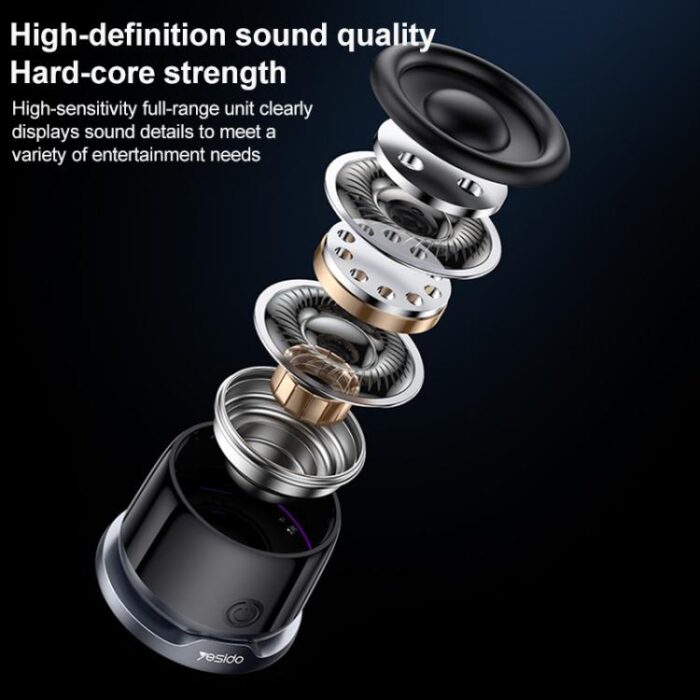 Yesido YSW32 Magnetic Mini Speaker and Phone Stand, RGB, TWS - Image 6