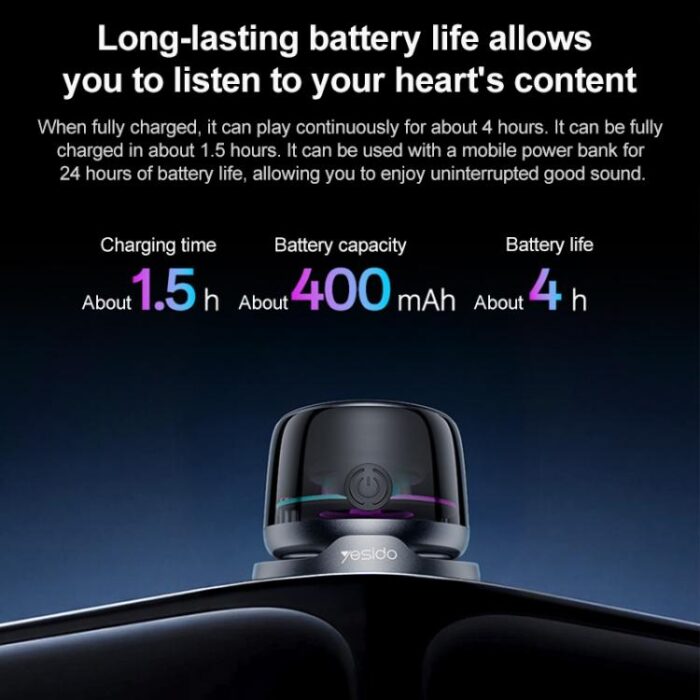 Yesido YSW32 Magnetic Mini Speaker and Phone Stand, RGB, TWS - Image 7