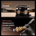 G712 Vacuum Suction Magnetic Car Phone Holder, Three-Axis Folding Arm - Image 3