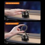 G712 Vacuum Suction Magnetic Car Phone Holder, Three-Axis Folding Arm - Image 4