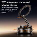 G712 Vacuum Suction Magnetic Car Phone Holder, Three-Axis Folding Arm - Image 5