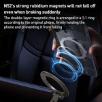 G712 Vacuum Suction Magnetic Car Phone Holder, Three-Axis Folding Arm - Image 8