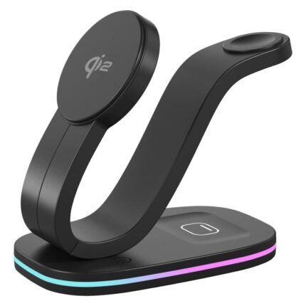 3-in-1 Universal Wireless Charger for Phone, Earbuds & Watch, 15W