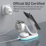 3-in-1 Universal Wireless Charger for Phone, Earbuds & Watch, 15W - Image 9