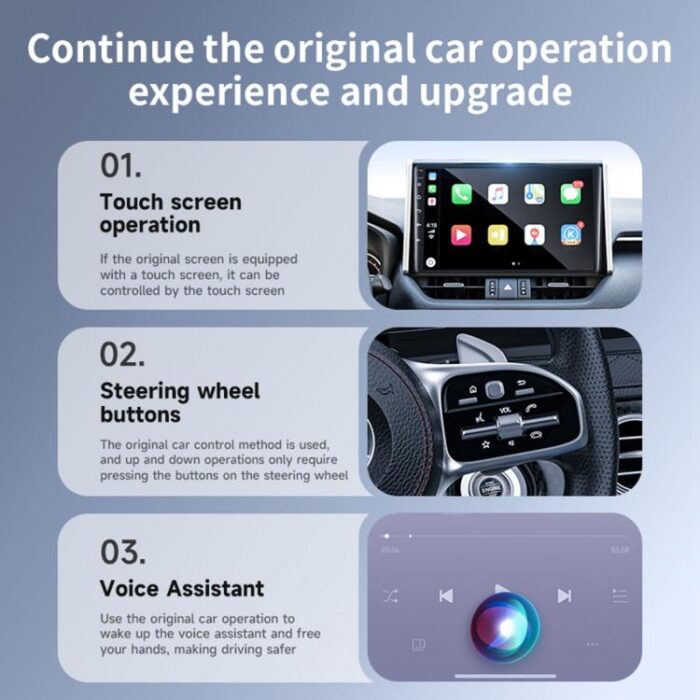 Mini Wireless CarPlay and Android Auto Adapter, USB Plug and Play - Image 5