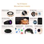 HD X2 Mini AMOLED Smartwatch for Women, 1.32 inch, IP68, BT Calling - Image 4