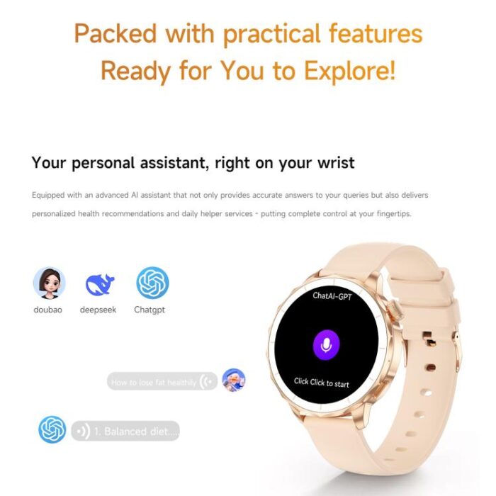 HD X2 Mini AMOLED Smartwatch for Women, 1.32 inch, IP68, BT Calling - Image 15