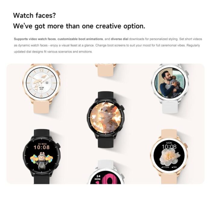 HD X2 Mini AMOLED Smartwatch for Women, 1.32 inch, IP68, BT Calling - Image 8