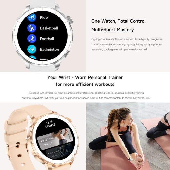HD X2 Mini AMOLED Smartwatch for Women, 1.32 inch, IP68, BT Calling - Image 11