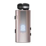 K92 Collar Clip Bluetooth Headset, 50h, Dual Phone, Vibrate Alerts