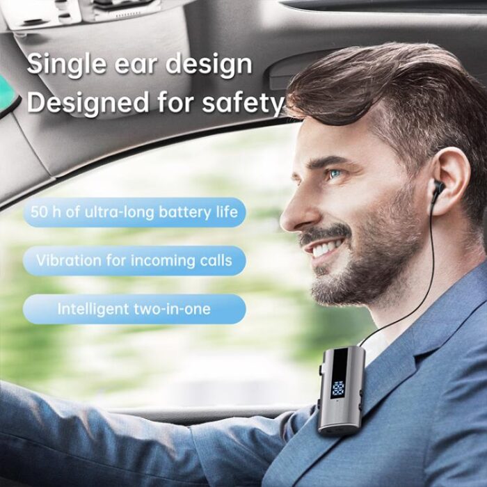 K92 Collar Clip Bluetooth Headset, 50h, Dual Phone, Vibrate Alerts - Image 6