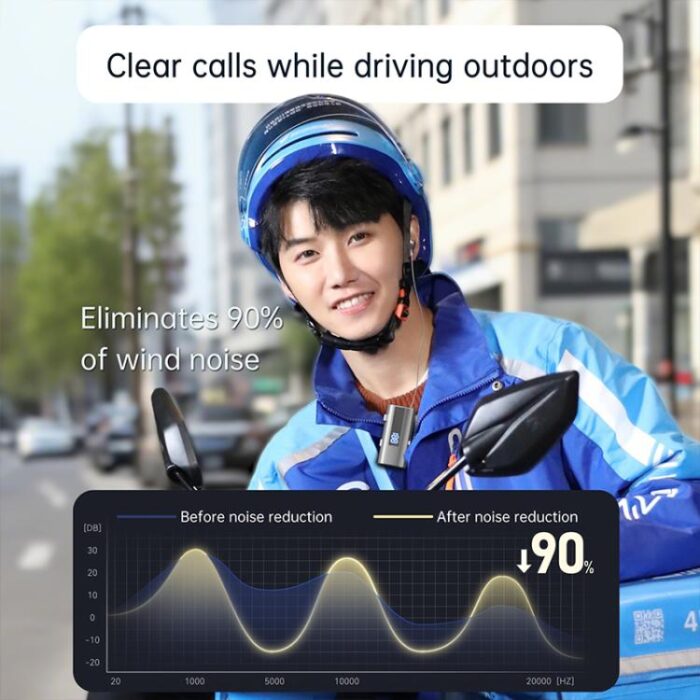 K92 Collar Clip Bluetooth Headset, 50h, Dual Phone, Vibrate Alerts - Image 7