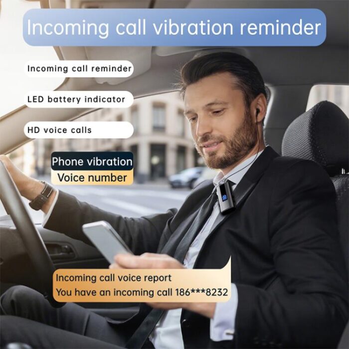 K92 Collar Clip Bluetooth Headset, 50h, Dual Phone, Vibrate Alerts - Image 8