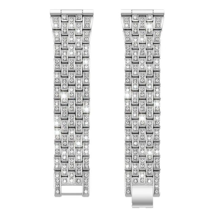 xDfind Five-Bead Full Diamond Metal Watch Band, 18mm / 20mm / 22mm - Image 2